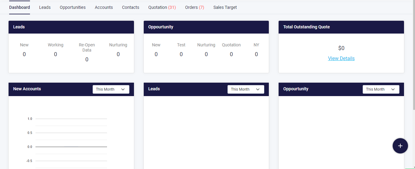 Screenshot of crm